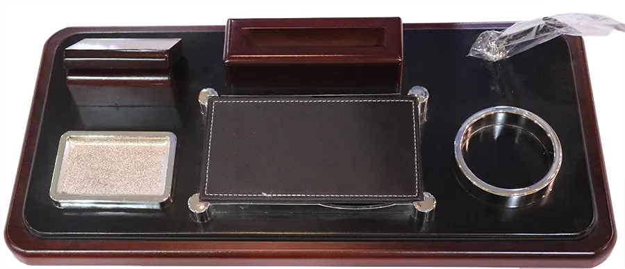 طقم مكتب خشب ، مكون من 7 قطع ، اسود ، K-MAX 207