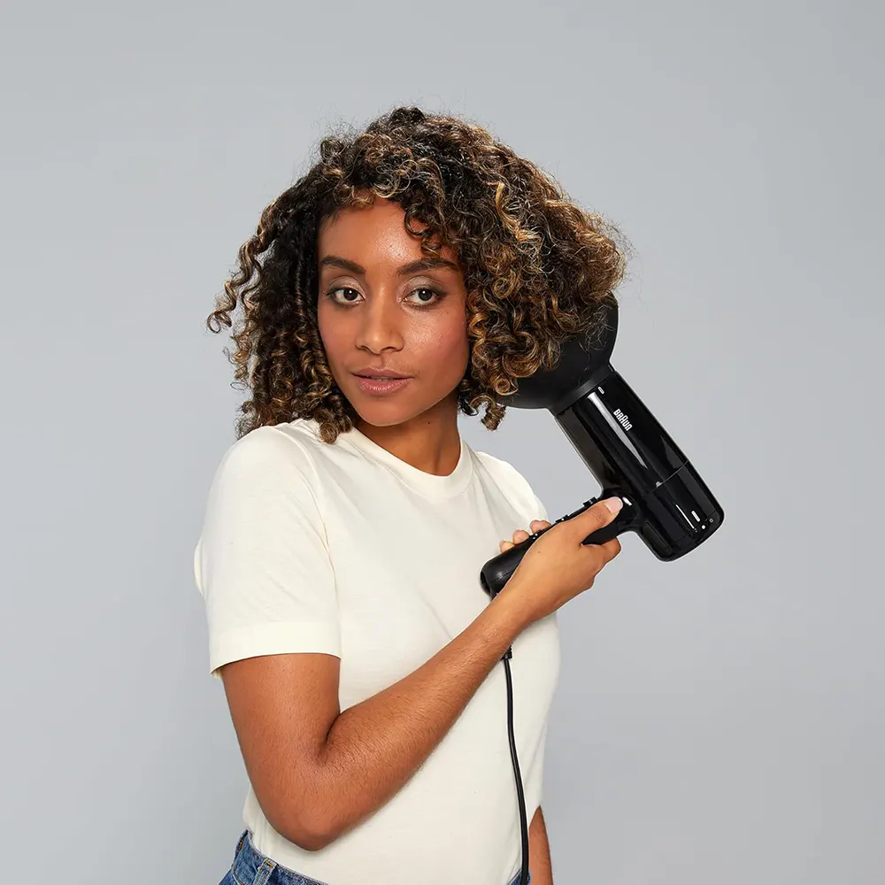 استشوار شعر براون سيلك ابيل، 2200 وات، 3 إعدادات حرارة، 2 سرعة، أسود، BRHD225E(بضمان تك مي)