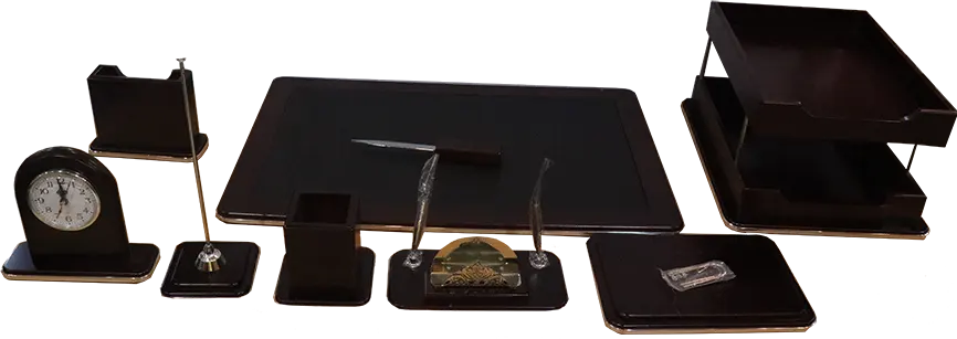 طقم مكتب خشب 9 قطع ، بني غامق ، K-MAX 648