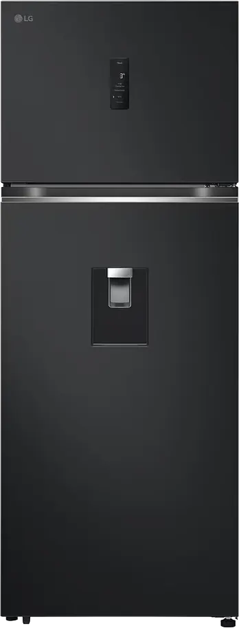 LG No Frost Refrigerator, 450 Liters, Smart Inverter, with Water Dispenser, Digital Display, Matte Black, GN-F592PQBQ