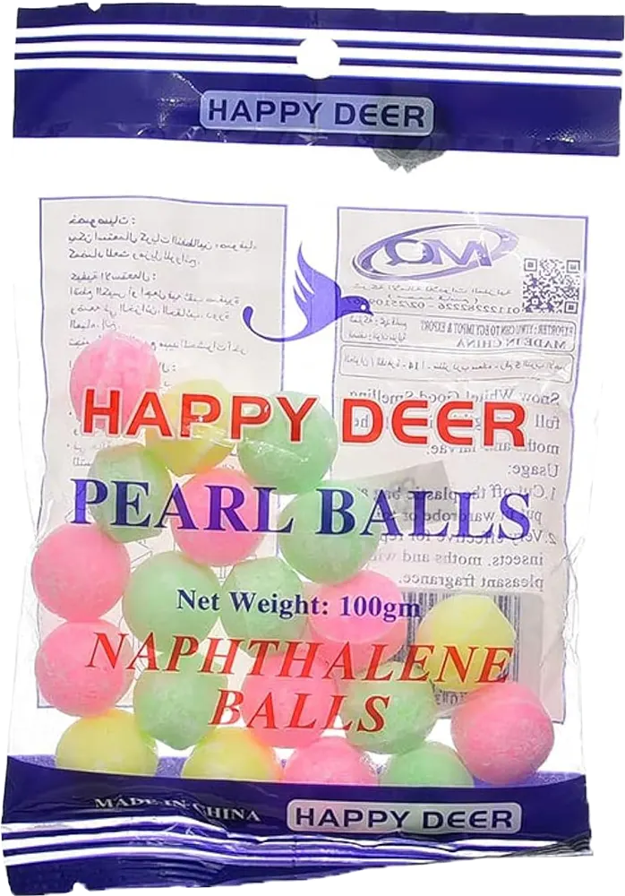 Odor-eliminating mothballs, 100g, set of 20, multi-colored