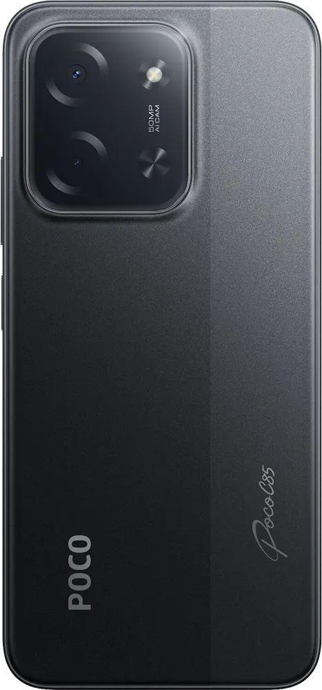 موبايل شاومي بوكو C85، ثنائي الشريحة، ذاكرة داخلية 256 جيجابايت، رامات 8 جيجابايت، شبكة الجيل الرابع إل تي إي، أسود