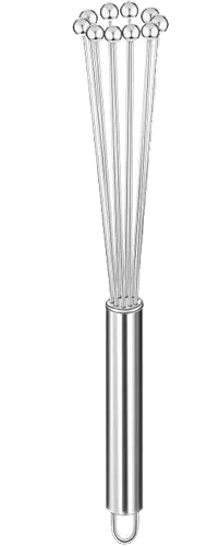 Stainless Steel Egg Whisk, 12 Inches.