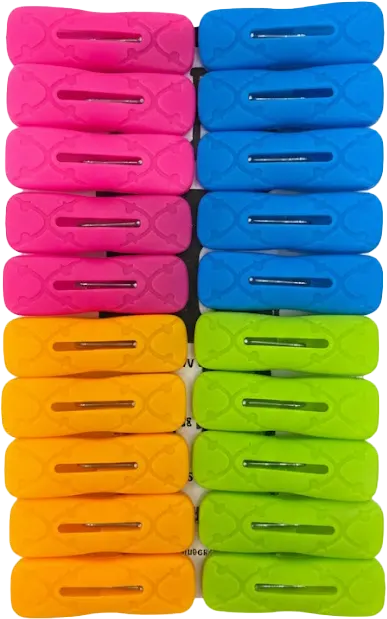 Plastic clothes peg set, 20 pieces, assorted colors, 6116