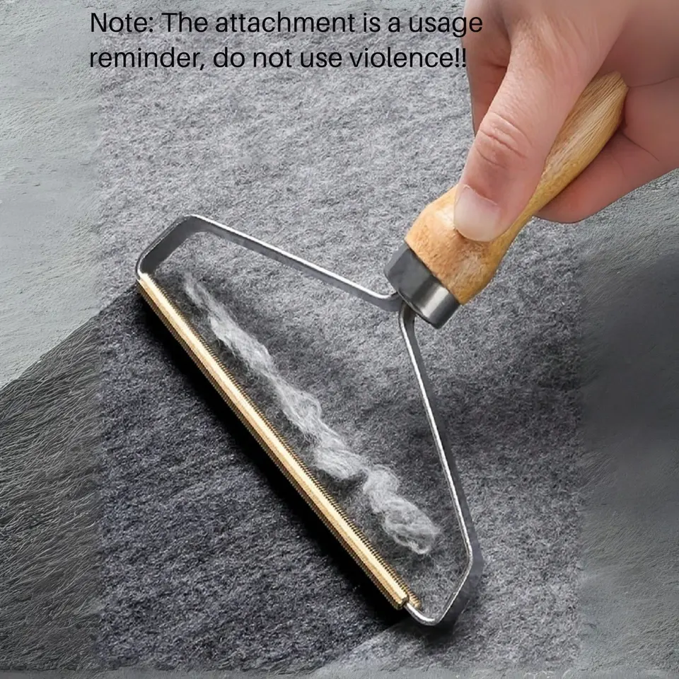 اداة ازالة الوبر وشعر الحيوانات الاليفة، يد خشب، 41-6