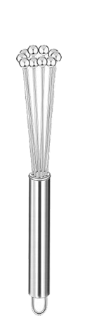 Stainless Steel Egg Whisk, 10 Inches.