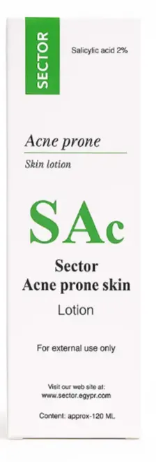 لوشن البشرة المعرضة لحب الشباب من سيكتور، 120 مل