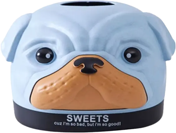 علبة منظمة للمناديل ،شكل كلب، ألوان متعددة، 044-12