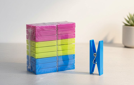 Plastic Clip, Multiple Colors, 6115