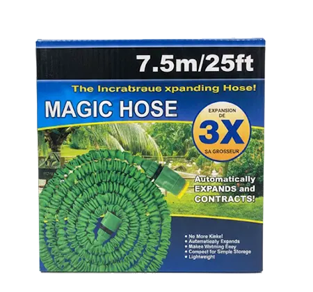 Flexible Water Hose, 7.5 Meters (25 Feet), Expandable, 7-function Spray Nozzle, Suitable For Garden, Car Washing, And Garden Watering, Easy To Store, Green, 4737