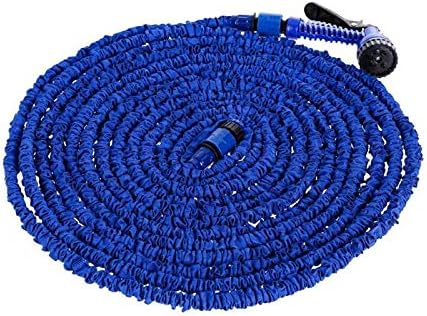 خرطوم مياه مرن ، 22.5 متر، 75 قدم ، قابل للتمدد ،  فوهة رش 7 وظائف ،  للحديقة ملائم لغسل السيارة وسقي الحديقة ، سهل التخزين ، ازرق ، 2166