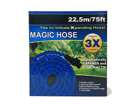 خرطوم مياه مرن ، 22.5 متر، 75 قدم ، قابل للتمدد ،  فوهة رش 7 وظائف ،  للحديقة ملائم لغسل السيارة وسقي الحديقة ، سهل التخزين ، ازرق ، 2166