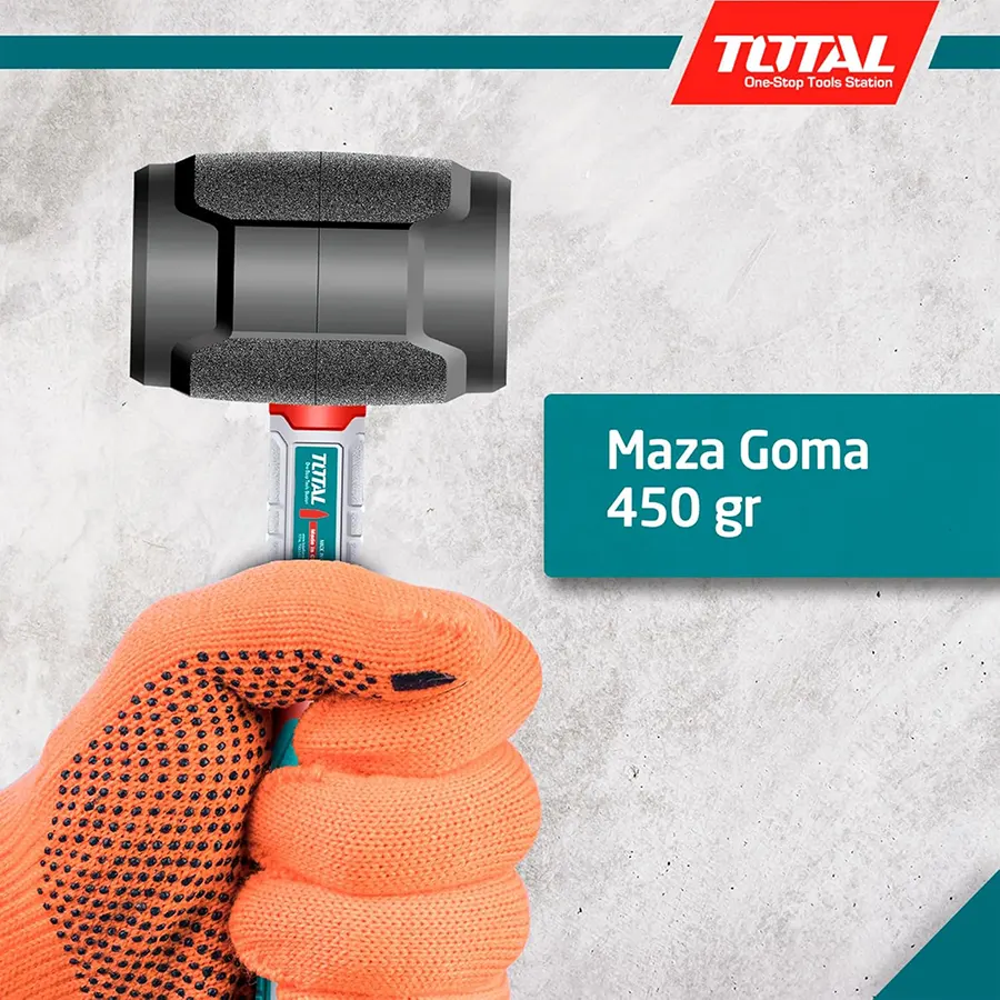 دقماق كاوتش كبير توتال تولز ، 450 جرام ، رأس مطاطي ، THRUH6816