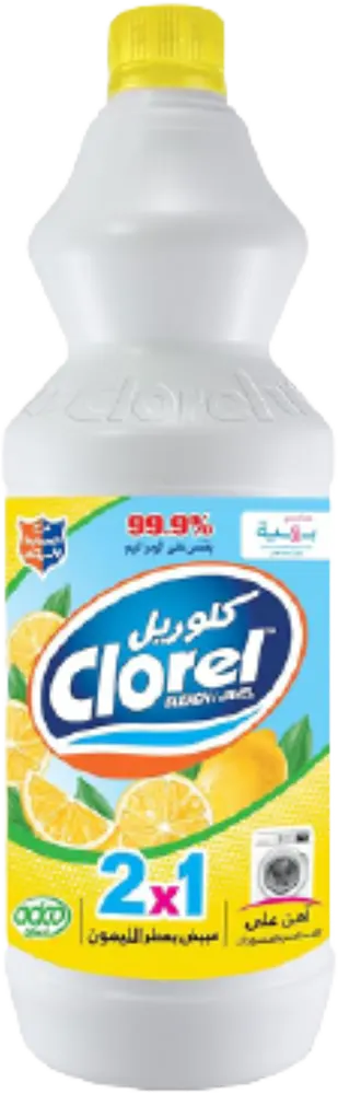 Clorel Liquid Bleach and Fabric Softener 2x1, Lemon Scent, 1 kg