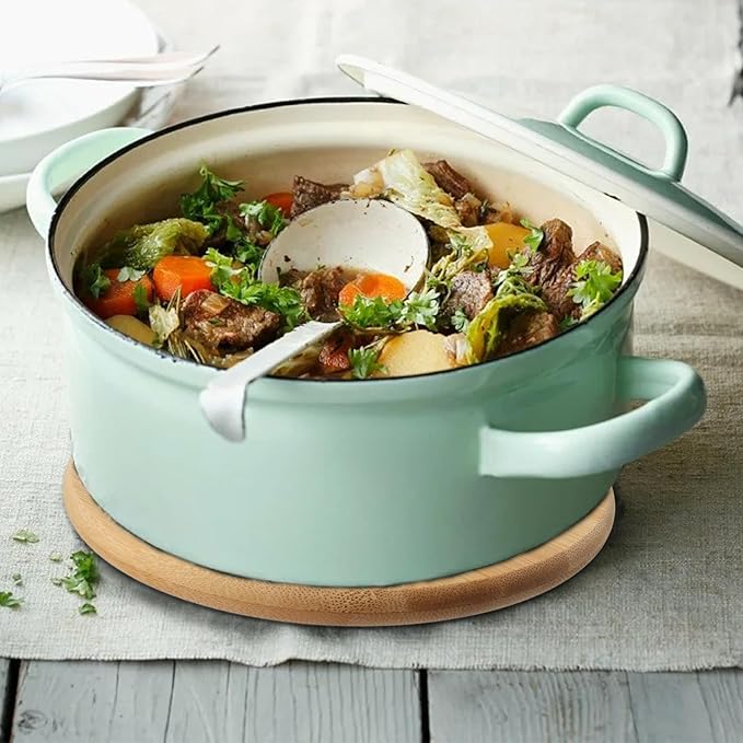 كوستر خشبي بامبو دائري دبل ،134