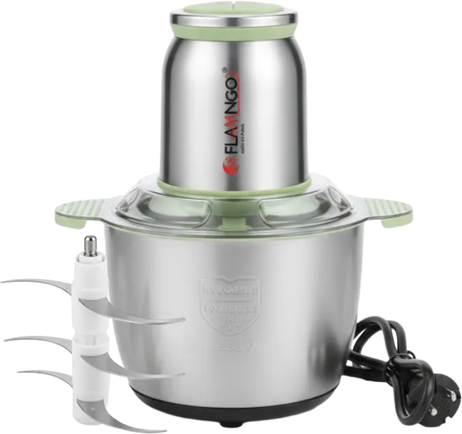 كبة لحوم استانلس فلامنجو، 800 وات، 3 لتر، 2 سرعة، استانلس، FM-Q8003N