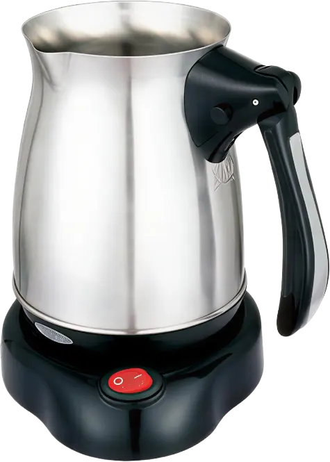 كنكة قهوة كهربائية فلامنجو،500 وات، 0.75 لتر، قاعدة منفصلة، استانليس ستيل، FMCT-CS5007