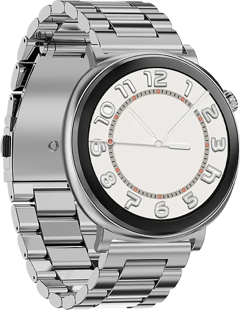 ساعة ذكية SGW-S1 من Smart Gate، شاشة لمس AMOLED مقاس 1.43 بوصة، بلوتوث V5.2، مقاومة للماء IP68، بطارية 280 مللي أمبير-ساعة، لون فضي