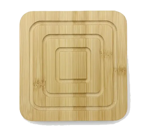 كوستر خشبي بامبو مربعات متداخله