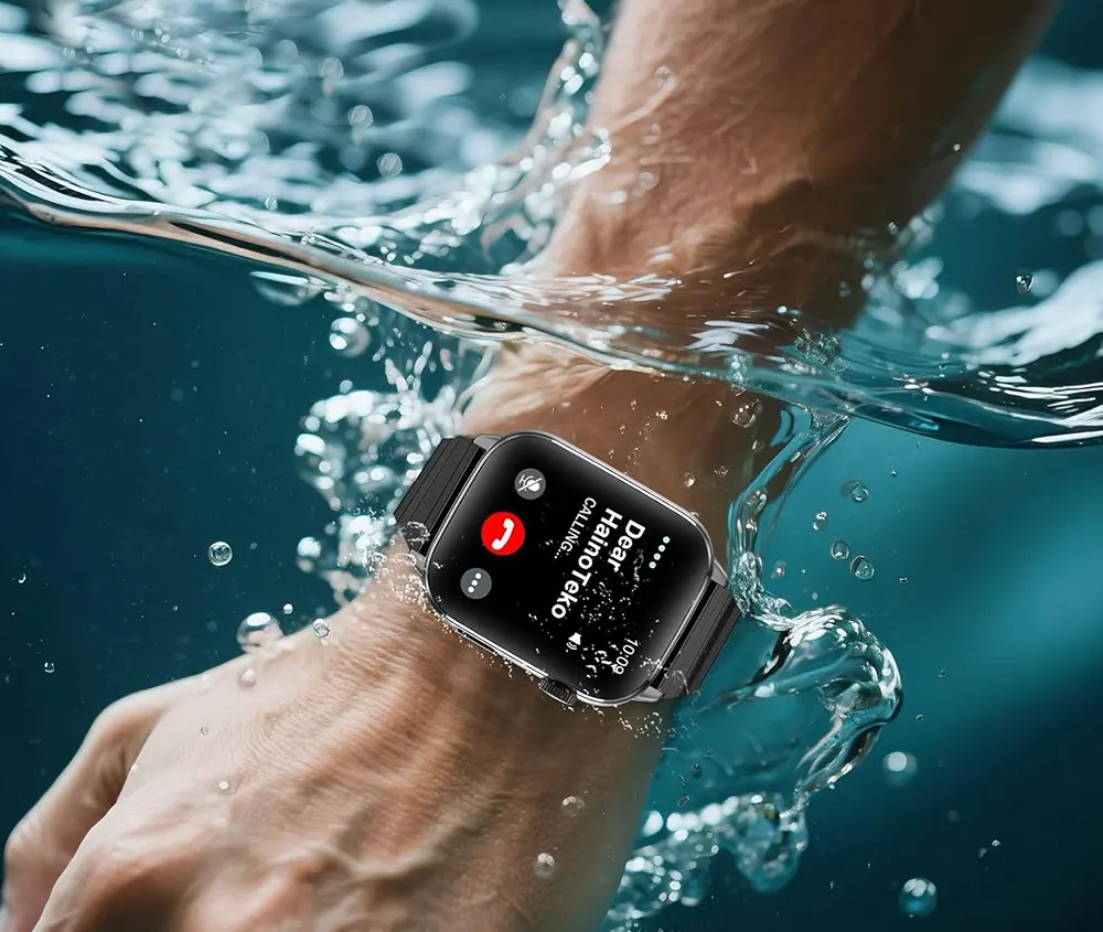 ساعة هاينو تيكو-14 الذكية، شاشة AMOLED مقاس 2.04 بوصة، مقاومة للماء، بطارية 350 مللي أمبير-ساعة، 3 أحزمة، متعددة الألوان