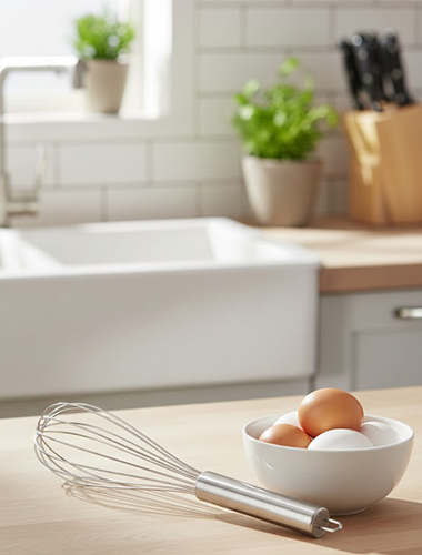 Stainless egg whisk , 7839