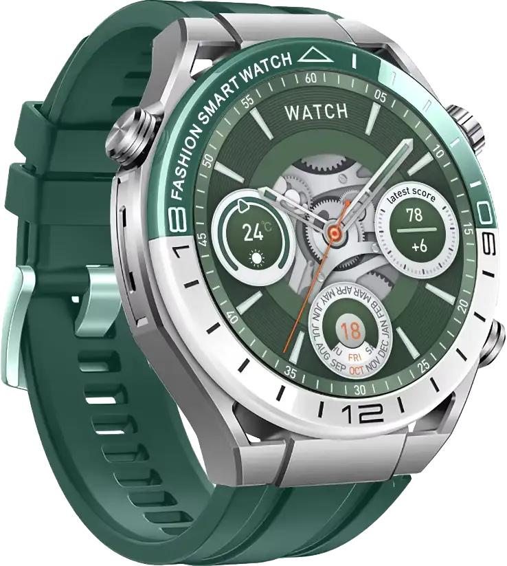 ساعة هاينو تيكو الذكية، شاشة AMOLED مقاس 1.43 بوصة، مقاومة للماء، 3 أحزمة، ألوان متعددة، RW-67