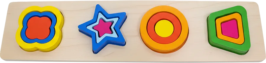 Models for teaching geometric shape matching, multiple shapes, 3014