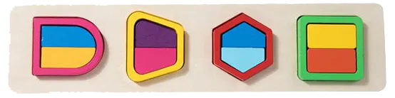 Models for teaching geometric shape matching, multiple shapes, 3014