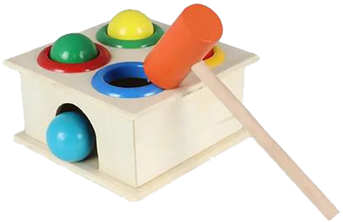 Baby Hammer, 4 Colored Balls, 1015
