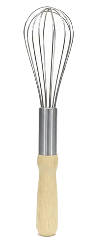 Stainless Steel Egg Beater With Wooden Handle 11740