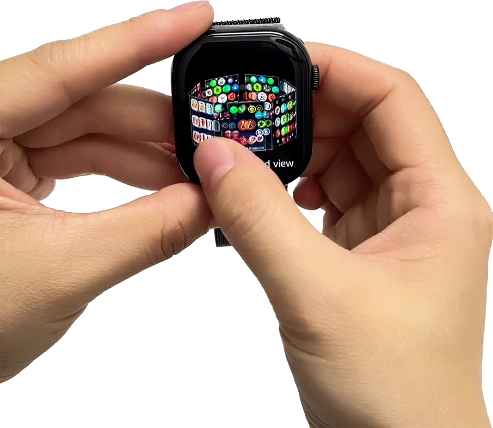 ساعة هاينو تيكو الذكية، شاشة AMOLED مقاس 1.81 بوصة، مقاومة للماء، 3 أحزمة، أسود، SQ-13