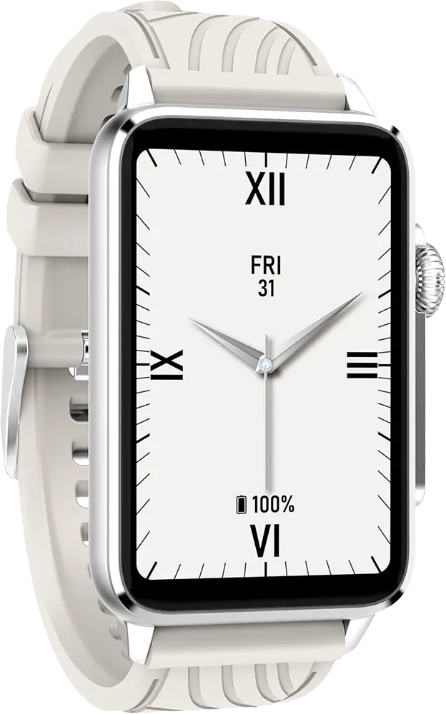 Infinix Xband Smartwatch, 1.57-Inch Touchscreen, Water Resistant, Silicone Strap, 230mah Battery, Silver, XW4B