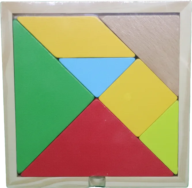 Wooden Tengram Puzzle with Cards, 1016
