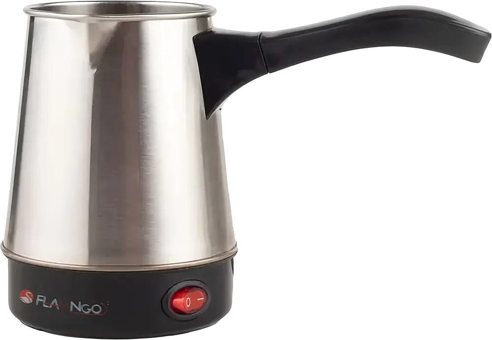 كنكة قهوة كهربائية فلامنجو،500 وات، 600 مللي، استانليس ستيل، CM-6005