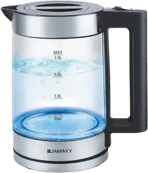 غلاية مياه جاماكي، 1500 وات، 1.8 لتر، زجاج، JMK 9500