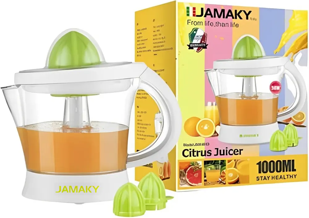 Jumaky 50W Orange Juicer, 1L Capacity, White, JMK4003