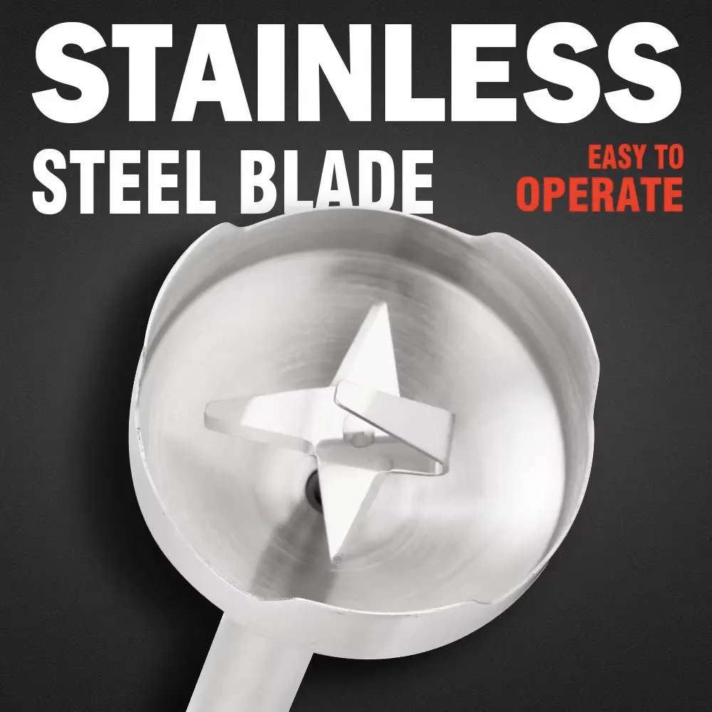 هاند بلندر جماكي، 2000 وات، سرعتان، شفرتان ستانلس، أسود * فضي، JMK3007