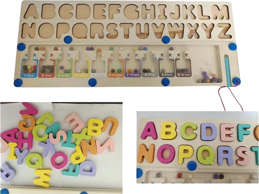 Number counter with magnetic balls for teaching numbers, 3111