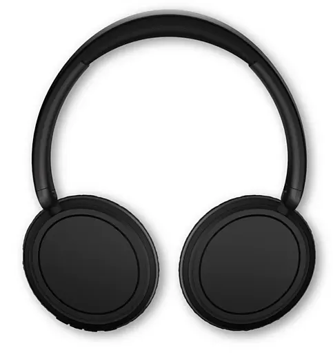 سماعات رأس لاسلكية فيليبس 5000 series، بلوتوث 5.3، مدى توصيل 10 أمتار، وقت تشغيل حتى 65 ساعة، ميكروفون للمكالمات، قابلة للطي، أسود، TAH5209BK-97