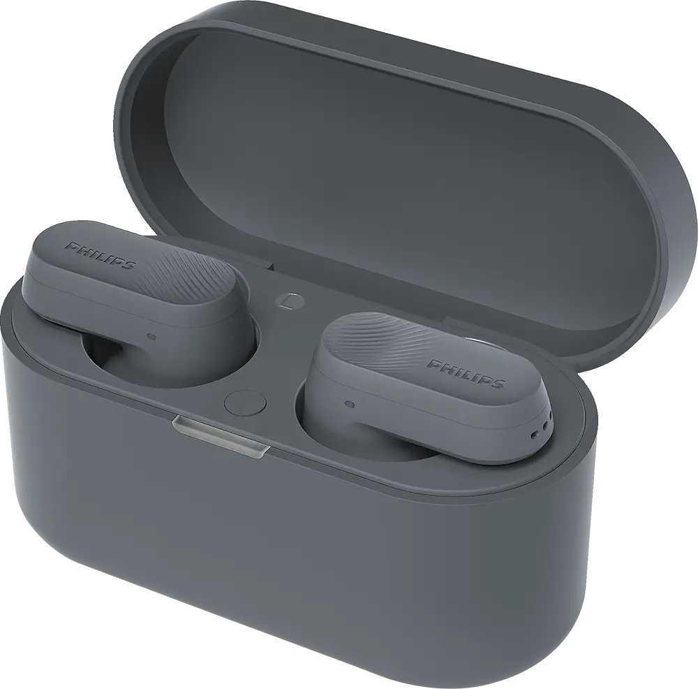 سماعات أذن لاسلكية من سلسلة فيليبس 3000، بلوتوث 5.3، مقاومة للماء IPX4، ANC-ENC، رمادي، TAT3509GY-97