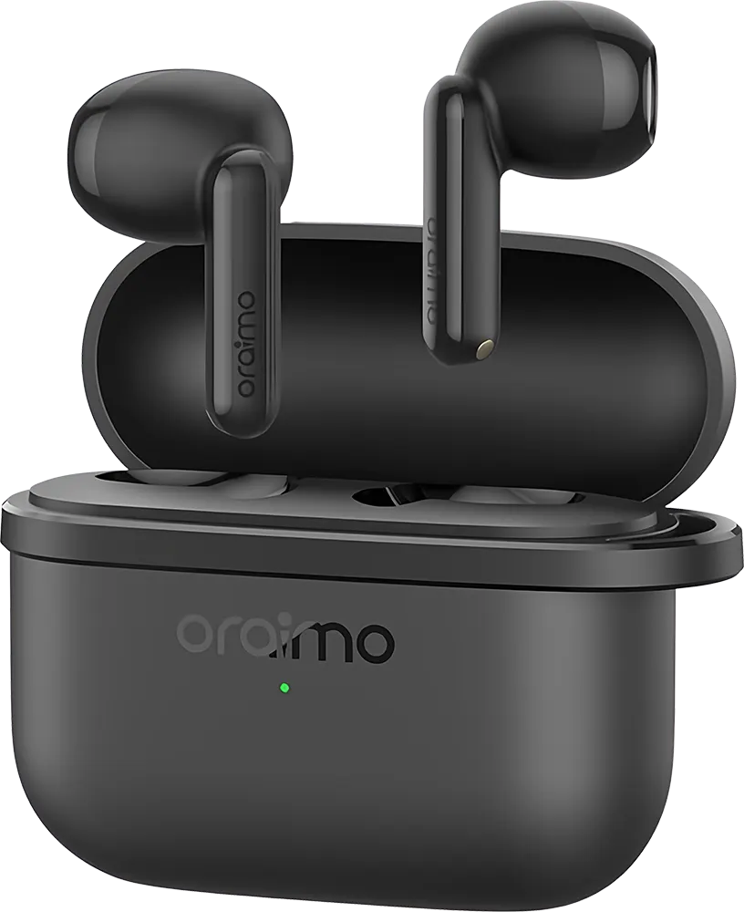 oraimo SpaceBuds Air Wireless Earphones, Bluetooth 5.4, ENC, Black, OTW ...