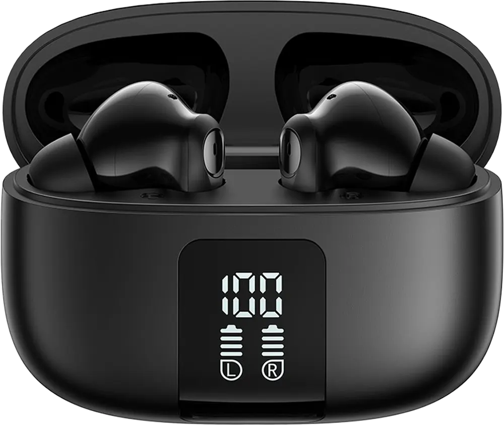 سماعات أذن لاسلكية حقيقية من جوي روم فن بودز FN3، ANC-ENC، بلوتوث 5.4، بطارية 350 مللي أمبير-ساعة، 4 ميكروفونات، أسود، JR-FN3