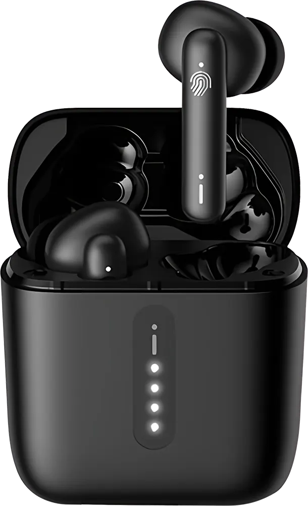 سماعات أذن لاسلكية اي تيل بودز ايس برو 11 ، بلوتوث 5.3، ENC، تشغيل حتى 75 ساعة، أسود