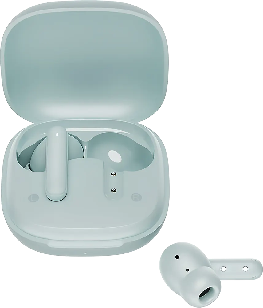 سماعة اذن لاسلكية كيو سي واي T43، بلوتوث 5.3، ENC، وقت تشغيل 35 ساعة، أزرق فاتح، BH24QT43A