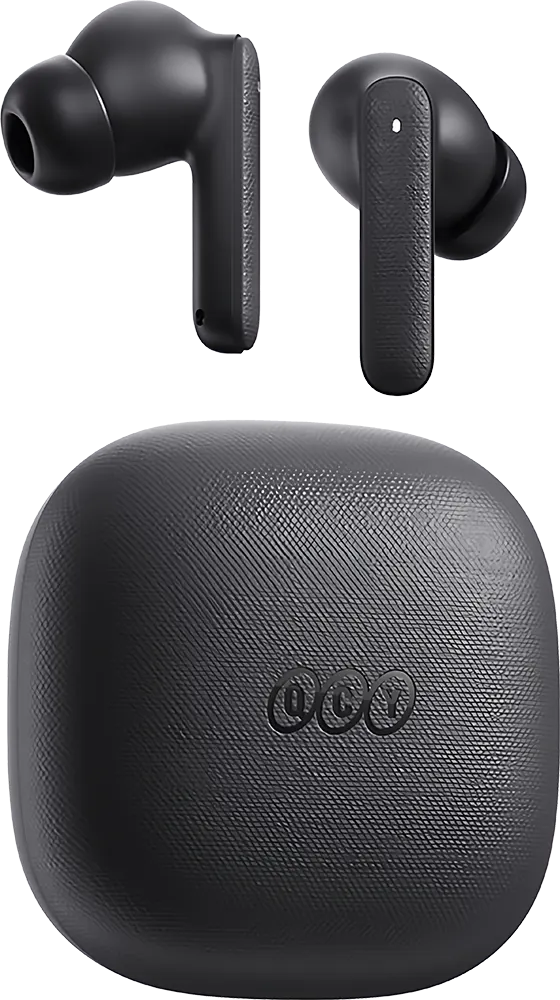 سماعة اذن لاسلكية كيو سي واي T43، بلوتوث 5.3، ENC، وقت تشغيل 35 ساعة، رمادي، BH24QT43A