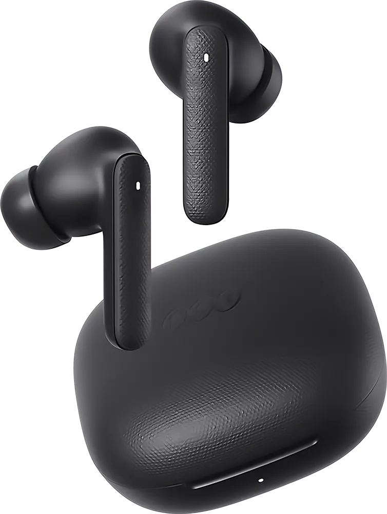 سماعة اذن لاسلكية كيو سي واي T43، بلوتوث 5.3، ENC، وقت تشغيل 35 ساعة، رمادي، BH24QT43A