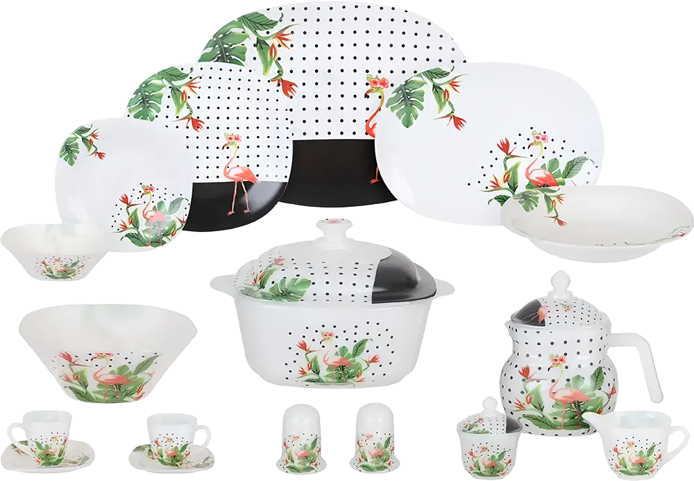 طقم اركوبال الأندلس مربع 60 قطعة، الوان ، موديل 2730