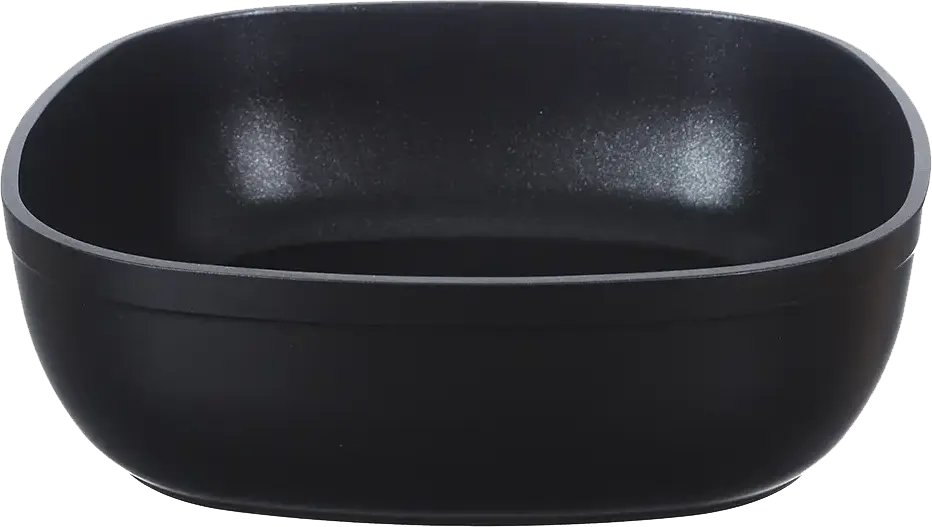 طقم حلل تيتانيوم سافلون، 13 قطعة، مربع الشكل، بيد عازلة، لون اسود