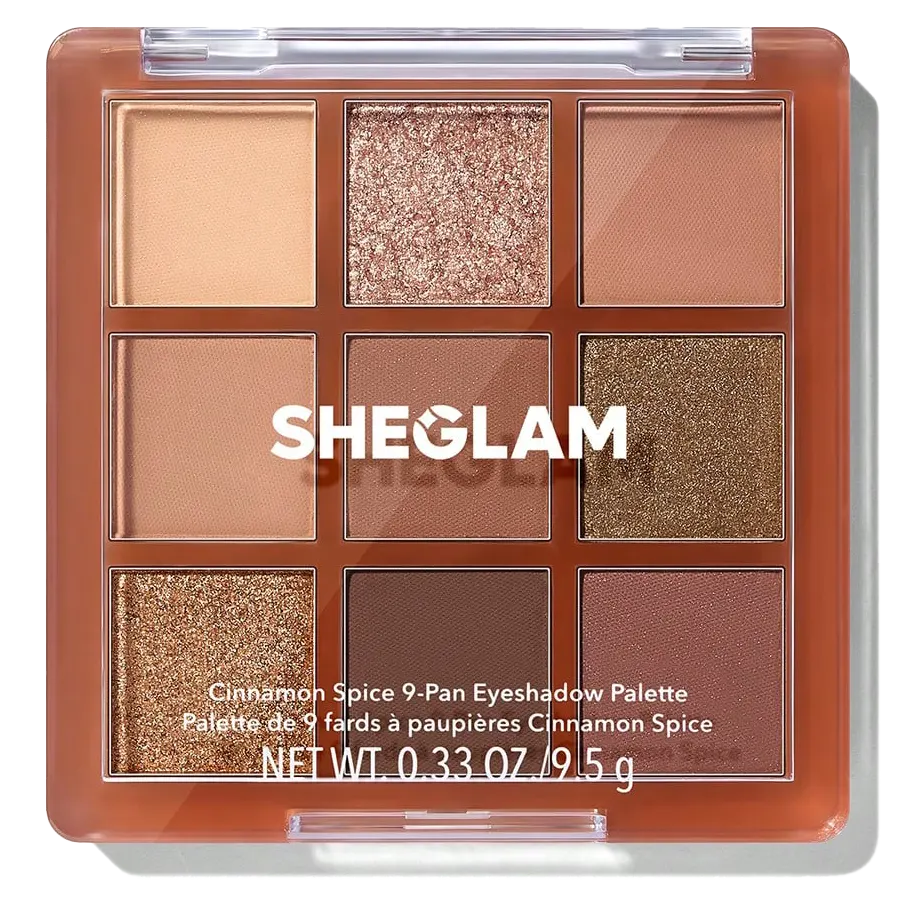 Sheglam 9 Pan Eyeshadow Palette, Cinnamon Spice