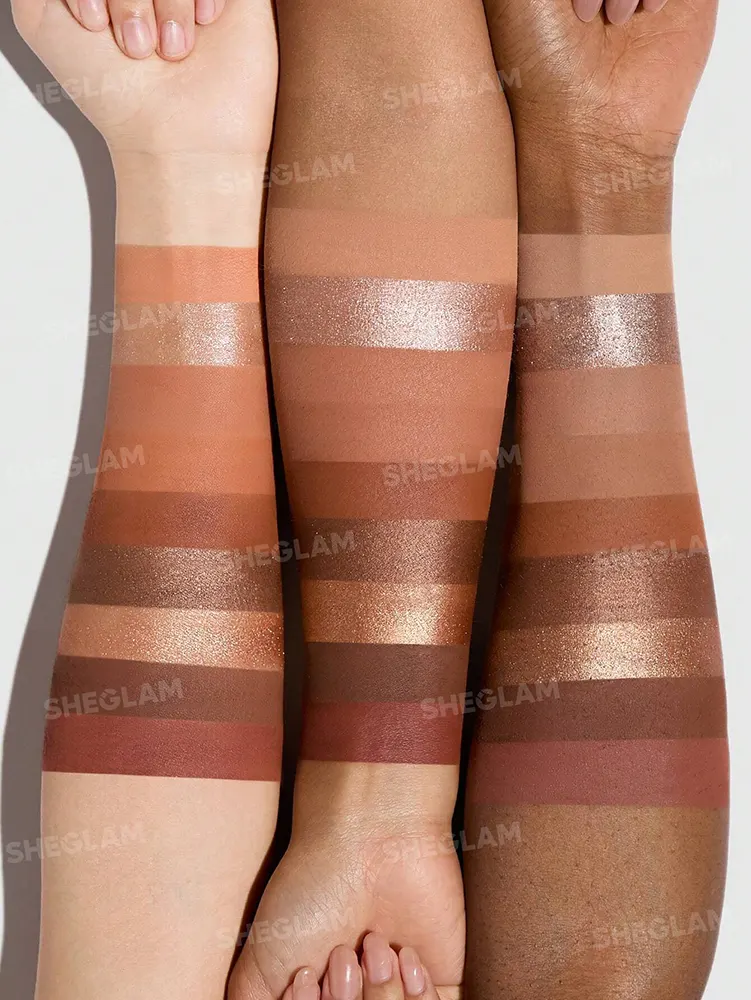 Sheglam 9 Pan Eyeshadow Palette, Cinnamon Spice